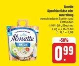 Alpenfrischkäse oder zubereitung bei nah und gut im Hilmersdorf Prospekt für 0,99 €