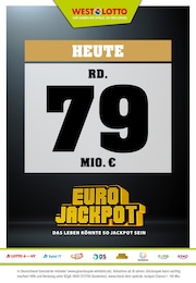 Westlotto Prospekt: "Heute rd. 79 Mio. €", 3 Seiten, 02.10.2024 - 04.10.2024