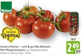 Mini Rispentomaten im Angebot bei EDEKA in Dreieich Mini Rispentomaten Angebote von Bioland bei EDEKA Dreieich für 2,49 €
