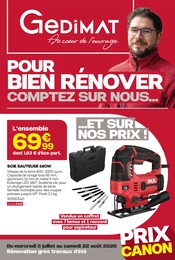 Promos Outils De Jardin dans le catalogue "POUR BIEN RÉNOVER COMPTEZ SUR NOUS..." de Gedimat Outils De Jardin en promo dans le catalogue Gedimat à la page 1