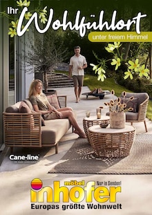Möbel Inhofer Prospekt IHR WOHLFÜHLORT UNTER FREIEM HIMMEL mit 24 Seiten