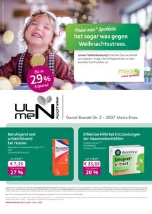 mea - meine apotheke Prospekt "Unsere Dezember-Angebote" mit  Seiten (Mainz)