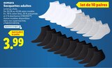 Socquettes adultes - esmara en promo à 3,99 € chez Lidl Socquettes adultes - esmara dans le catalogue Lidl