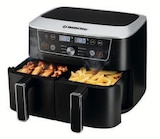 Doppelzonen-Heißluftfritteuse von Silvercrest für 69,99 € bei Lidl im Angebot Doppelzonen-Heißluftfritteuse von Silvercrest im aktuellen Lidl Prospekt