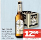 Pilsener Angebote von Warsteiner bei Getränke Oase Dorsten für 12,99 €