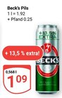 Aktuelle Becks Angebote bei GLOBUS in Saarbrücken Aktuelles Pils Angebot bei GLOBUS in Saarbrücken ab 1,09 €
