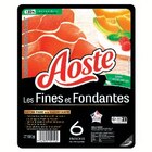 Jambon cru Fines et Fondantes Nature - AOSTE - U Express à Limoges Jambon cru Fines et Fondantes Nature - AOSTE en promo chez U Express Limoges à 1,08 €