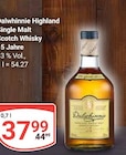 Highland Single Malt Scotch Whisky im Angebot bei GLOBUS in Salzgitter Highland Single Malt Scotch Whisky Angebote von Dalwhinnie bei GLOBUS Salzgitter für 37,99 €