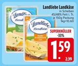 Landkäse Mild im EDEKA Prospekt Landkäse Mild von Landliebe im aktuellen EDEKA Prospekt für 1,59 €