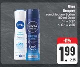 Deospray im Angebot bei EDEKA in Weiden Deospray Angebote von Nivea bei EDEKA Weiden für 1,99 €