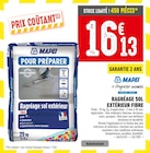 Ragréage sol extérieur fibre - MAPEI - Batkor à Saint-Denis Ragréage sol extérieur fibre - MAPEI en promo chez Batkor Saint-Denis à 16,13 €