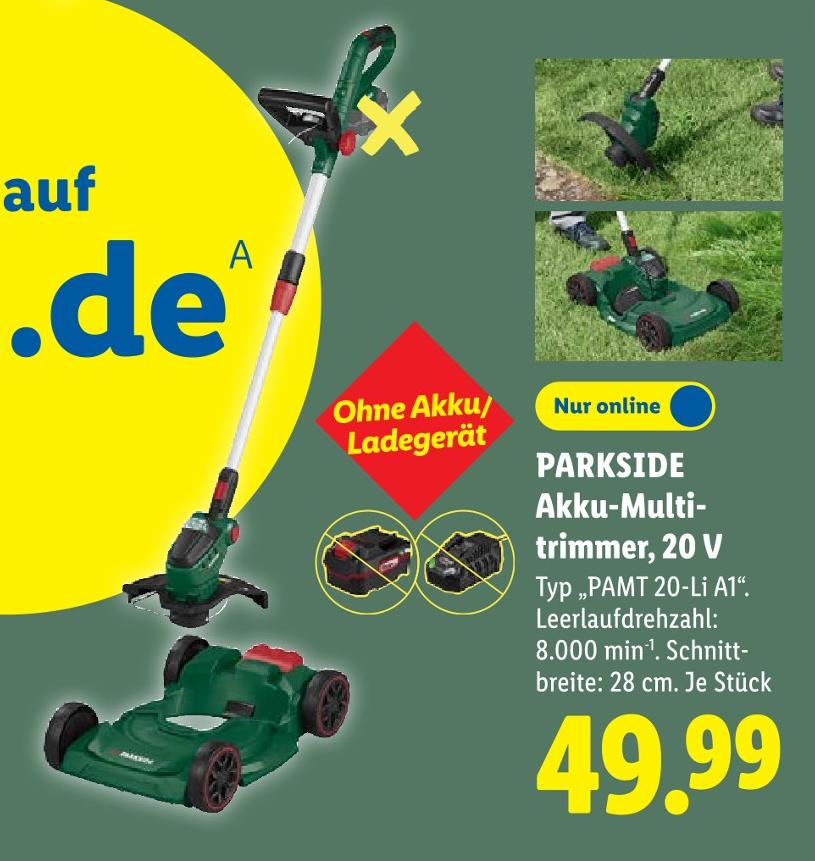 Akku-Multitrimmer, 20 V