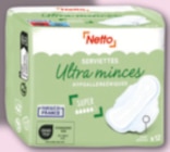 Serviettes ultra minces super avec ailettes X12 - NETTO en promo chez Netto Serviettes ultra minces super avec ailettes X12 - NETTO dans le catalogue Netto