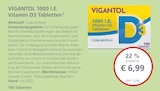 1000 I.E. Vitamin D3 Tabletten bei LINDA Premiumapotheke im Burgdorf Prospekt für 6,99 €