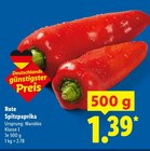 Rote Spitzpaprika im Angebot bei Lidl in Herne Rote Spitzpaprika Angebote bei Lidl Herne für 1,39 €
