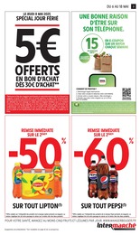 Prix et réduction Pepsi dans le prospectus Intermarché en cours Offre Pepsi dans le catalogue Intermarché du moment à la page 3