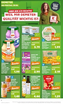 Kaufland Prospekt der KW 25 "BIO" Aktueller Kaufland Prospekt "BIO" Seite 2 von 8 Seiten