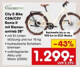Aktuelles City E-Bike C3M/C3V Roma II mit Riemenantrieb 28" Angebot bei Netto Marken-Discount in Mannheim ab 1.299,00 €
