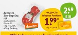 Bio-Paprika rot Angebote von demeter bei tegut Bamberg für 1,99 €