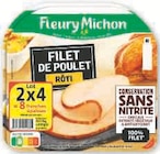 Filet de Poulet Roti Conservation Sans Nitrite - FLEURY MICHON en promo chez Super U Montpellier à 1,33 €