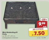 combi Berumbur - Mini-Holzkohlegrill Porty Angebot im Prospekt Mini-Holzkohlegrill Porty bei combi im Berumbur Prospekt für 7,50 €