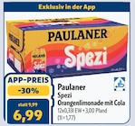 Spezi Orangenlimonade mit Cola von Paulaner im aktuellen aktiv & irma Prospekt