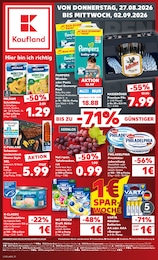 Kaufland Prospekt für Bernau mit 60 Seiten Kaufland Prospekt für Bernau: "Hier bin ich richtig", 60 Seiten, 27.08.2026 - 02.09.2026