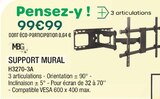 Support mural - MBG - Extra à Annemasse Support mural - MBG en promo chez Extra Annemasse à 99,99 €