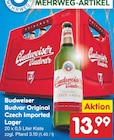 Original Czech Imported Lager Angebote von Budweiser Budvar bei Netto Marken-Discount Chemnitz für 13,99 €