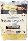 4 fromages râpés pour fondue savoyarde - Saveurs de nos Régions en promo chez Lidl Lille à 5,99 €