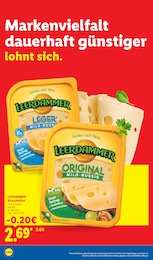 Lidl Leerdammer Kaese im Prospekt 