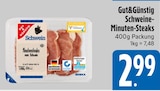 Aktuelles Schweine-Minuten-Steaks Angebot bei EDEKA in Regensburg ab 2,99 €