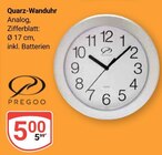 Quartz-Wanduhr im Angebot bei GLOBUS in Trier Quartz-Wanduhr Angebote von PREGOO bei GLOBUS Trier für 5,00 €