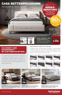 Boxspringbett im aktuellen hofmeister Prospekt (Stuttgart) Boxspringbett im hofmeister Prospekt "SCHLAFEN SPEZIAL" mit 8 Seiten (Stuttgart)