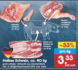 Halbes Schwein Angebote bei Netto Marken-Discount Bamberg für 3,33 €