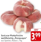 Plattpfirsiche weißfleischig 'Paraguayos' bei E center im Teningen Prospekt für 3,99 €