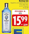 Gin Sapphire von Bombay im aktuellen EDEKA Prospekt für 15,99 €