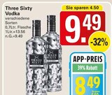 Vodka im Angebot bei WEZ in Löhne Vodka Angebote von Three Sixty bei WEZ Löhne für 8,49 €