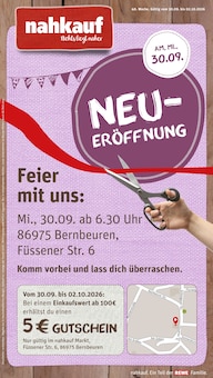 Aktueller nahkauf Prospekt (Bernbeuren, 10 Seiten zum blÀttern nahkauf Prospekt nichts liegt nÀher mit 10 Seiten