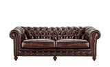 uno Ledersofa im Vintagelook Chesterfield von  im aktuellen Höffner Prospekt für 1.838,85 €