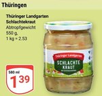 Schlachtekraut Angebote von Thüringer Landgarten bei GLOBUS Hof für 1,39 €