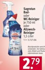 Bad-, WC-Reiniger oder Allzweck-Reiniger von Sagrotan für 2,79 € bei Rossmann im Angebot Bad-, WC-Reiniger oder Allzweck-Reiniger von Sagrotan im aktuellen Rossmann Prospekt