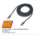 Daten- und Ladekabel USB-C auf USB-C im Action Prospekt Daten- und Ladekabel USB-C auf USB-C von Sologic im aktuellen Action Prospekt für 1,59 €