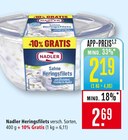 Sahne Heringsfilets Angebote von Nadler bei Marktkauf Konstanz für 2,19 €
