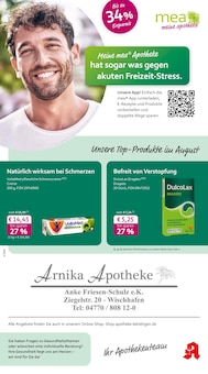 mea - meine apotheke Prospekt der KW 31 "Unsere August-Angebote" Aktueller mea - meine apotheke Prospekt "Unsere August-Angebote" Seite 1 von 4 Seiten
