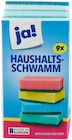 Haushaltsschwamm 9er-Pack von ja! im aktuellen REWE Prospekt