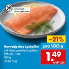 Norwegisches Lachsfilet Angebote bei Netto Marken-Discount Duisburg für 1,49 €