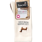 Crew Socken mit Hunde-Motiv beige + braun Gr. 39-42 bei dm-drogerie markt im Geilenkirchen Prospekt für 5,95 €