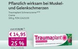 Traumaplant Schmerzcreme im mea - meine apotheke Prospekt Traumaplant Schmerzcreme von im aktuellen mea - meine apotheke Prospekt für 14,95 €