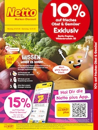 Netto Marken-Discount Prospekt für Berlin mit 2 Seiten Netto Marken-Discount Prospekt für Berlin: "10% auf Obst & Gemüse", 2 Seiten, 07.07.2025 - 12.07.2025